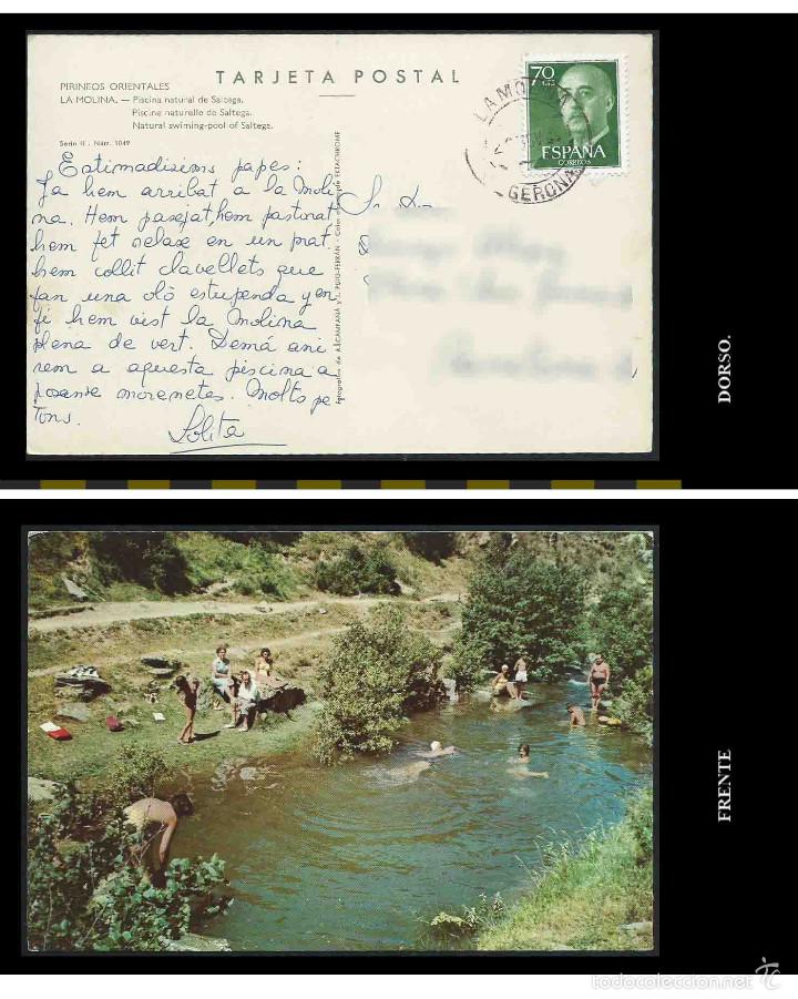 Postales: Pirineos Orientales. La Molina. Piscina natural de Saltega.
