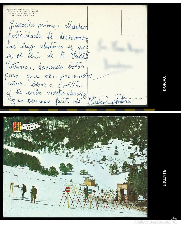 Postales: ESPOT. Detalle de Pistas de Esqui.