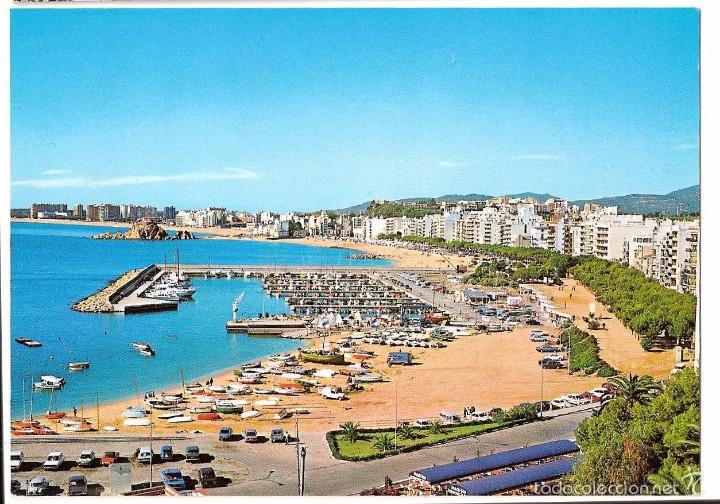 Postales: BLANES- PASEO Y CLUB N&Aacute;UTICO . POSTAL