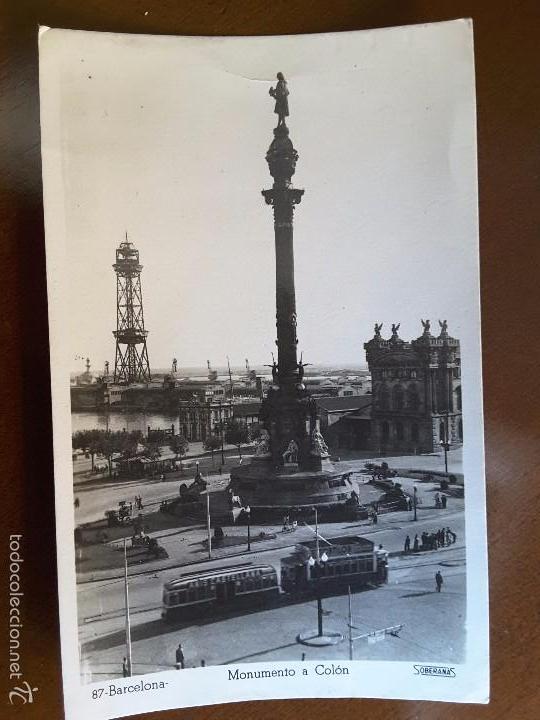 Postales: POSTAL BARCELONA - MONUMENTO A COL&Oacute;N - Foto 1