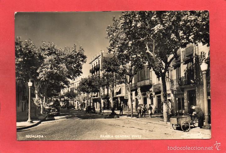 Postales: igualada. rambla general vives. zerkowitz - Foto 1