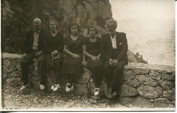 Postcards: MONTSERRAT- GRUPO 5 PERSONAS-A&Ntilde;O 1933- RARA