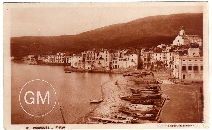 Postales: PRECIOSA POSTAL - CADAQUES (GIRONA) - PLATJA - Foto 1