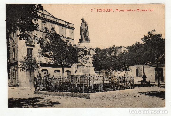 Postales: TORTOSA MONUMENTO A MOSSEN SOL - Foto 1