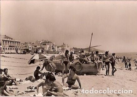 Postales: ANTIGUA POSTAL 7 CANET DE MAR PLAYA A RIUS - Foto 1