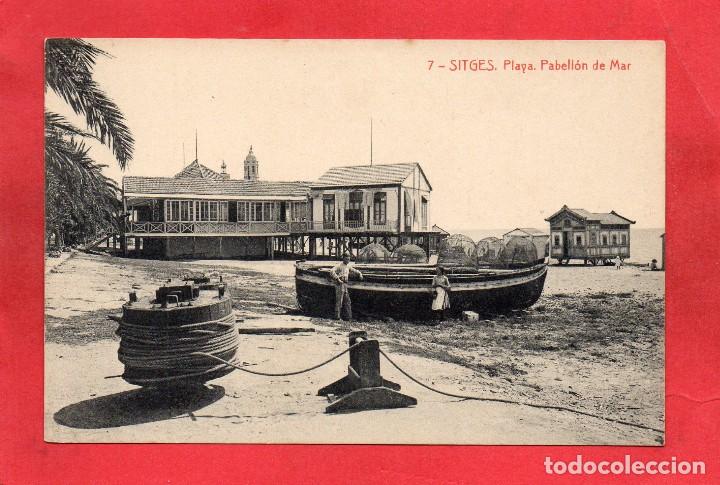 Postales: sitges. 7 playa. pabellon de mar. thomas - Foto 1