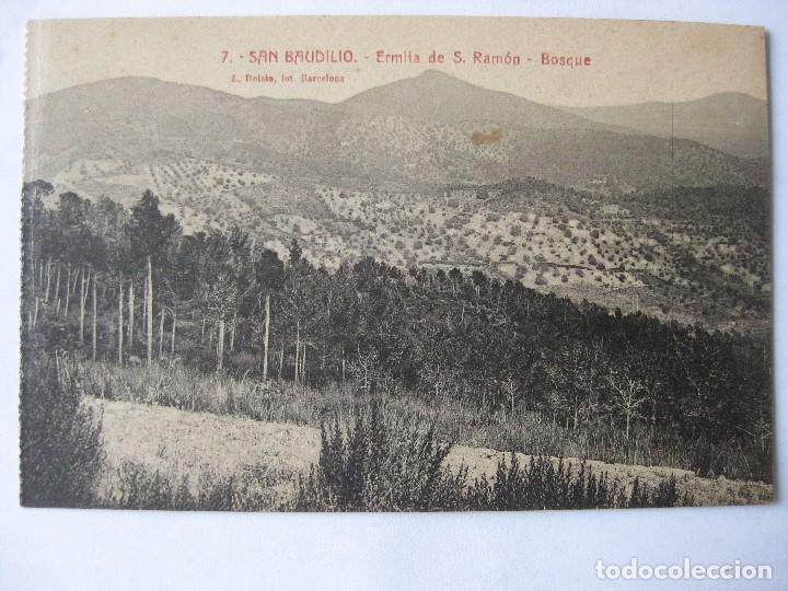 Postkarten: Tarjeta postal, 7 San Baudilio, Panoramica del baix llobregat ermita S Ramon Bosque