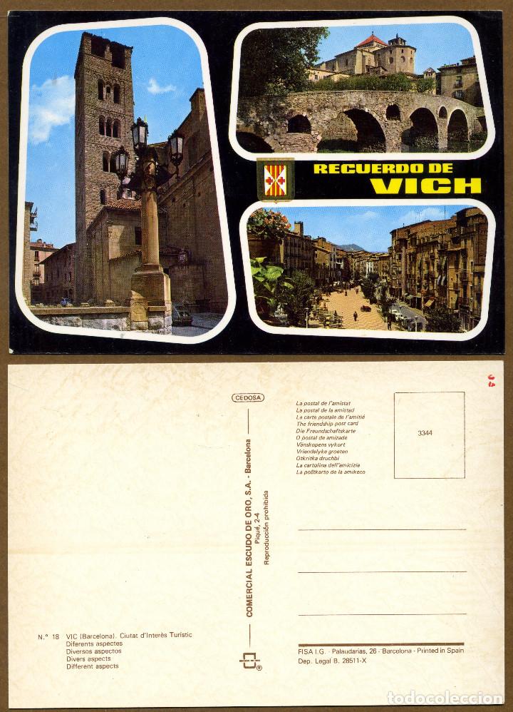 Postales: POSTAL RECUERDO DE VIC - Foto 1