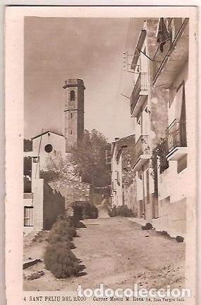 Cartes Postales: ANTIGUA POSTAL 4 SANT FELIU DEL RECO CARRER MOSEN M RIOCA ED FOTO VERGES SOLA