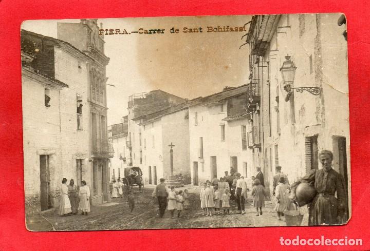 Postales: piera. carrer de sant bonifassi - Foto 1