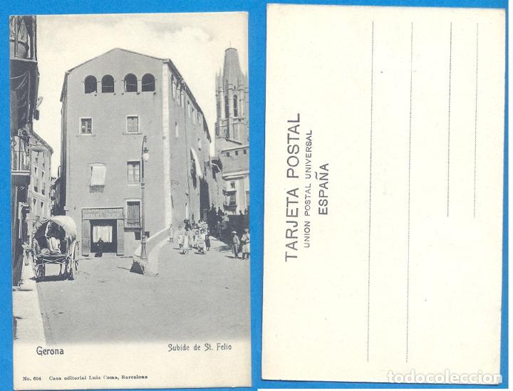 Postales: POSTAL GERONA.-SUBIDE DE ST.FELIO.