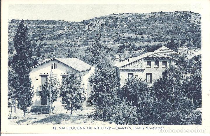 Postais: PS4749 VALLFOGONA DE RIUCORP 'CHALETS S. JORDI Y MONTSERRAT'. L. ROISIN. SIN CIRCULAR