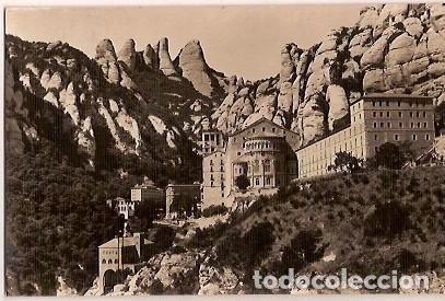 Cartes Postales: ANTIGUA POSTAL MONTSERRAT ABSIDE DE LA BASILICA ESCRITA