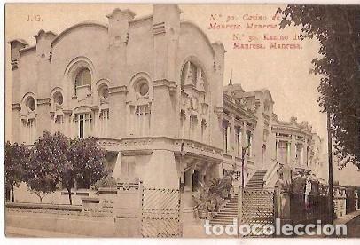 Cartoline: ANTIGUA POSTAL N&ordm; 30 CASINO DE MANRESA J G ESCRITA