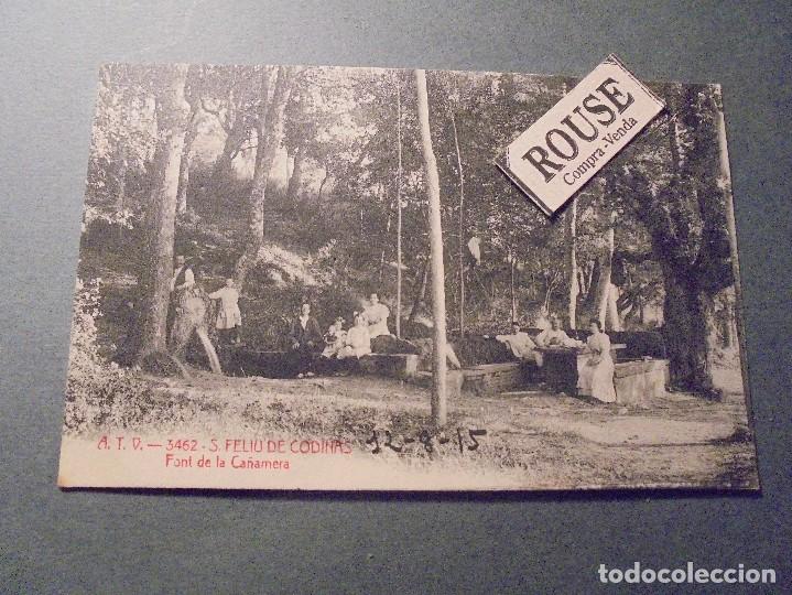 Postcards: A.T.V. - 3462 . S. FELIU DE CODINAS , FONT DE LA CA&Ntilde;AMERA . POSTAL CIRCULADA 1915 - 14X9 CM.