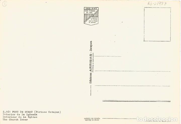 Postales: :::: PN501 - POSTAL - PONT DE SUERT - INTERIOR DE LA IGLESIA - Foto 2