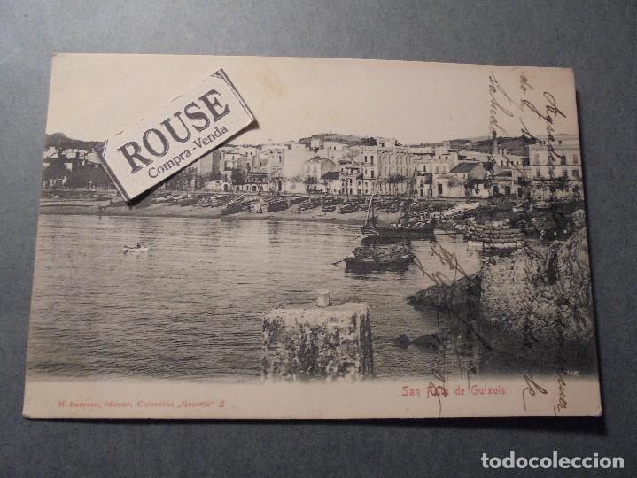 Postcards: SAN FELIU DE GUIXOLS - H. BARROSO EDT. COLECCION '' GESORIA ''2 POSTAL CIRCULADA 1908 REVERSO SIN DI