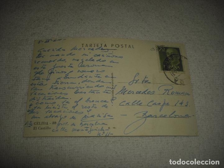Postales: GELIDA 33 . EL CASTILLO ; CIRCULADA - Foto 2