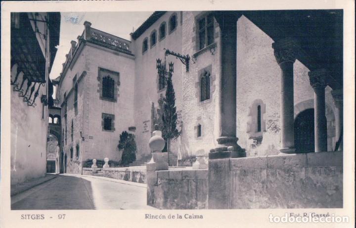 Postkarten: POSTAL SITGES.- RICON DE LA CALMA. 97. FOT.R.GASS&Oacute;. CIRCULADA