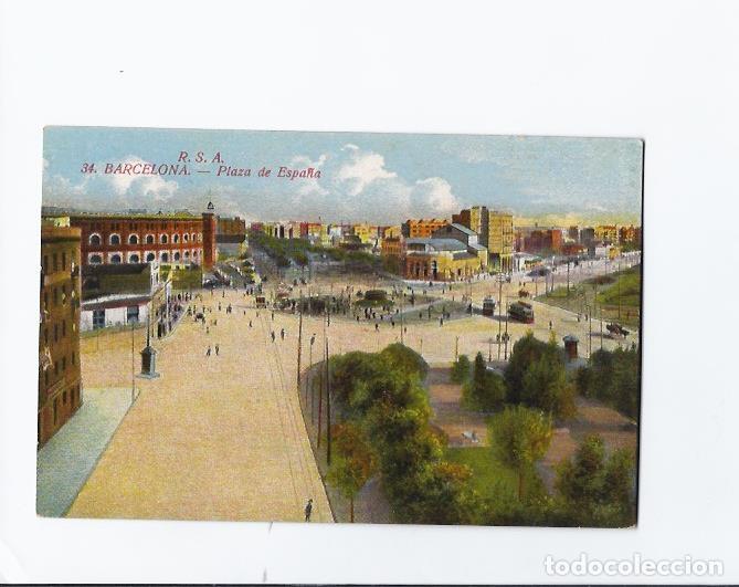 Postales: Barcelona. Plaza de Espa&ntilde;a - Foto 1