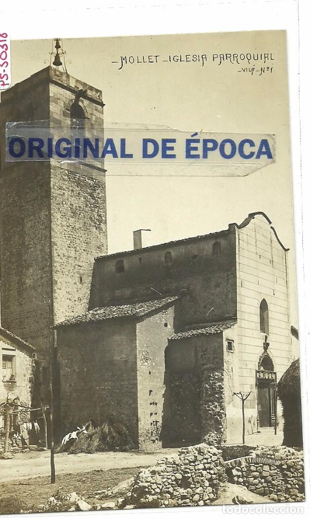 Postcards: (PS-50318)POSTAL FOTOGRAFICA DE MOLLET-IGLESIA PARROQUIAL