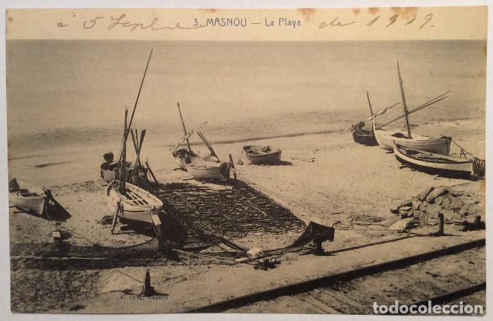 Cartoline: 3. MASNOU. LA PLAYA. (ED. A. EABERT).