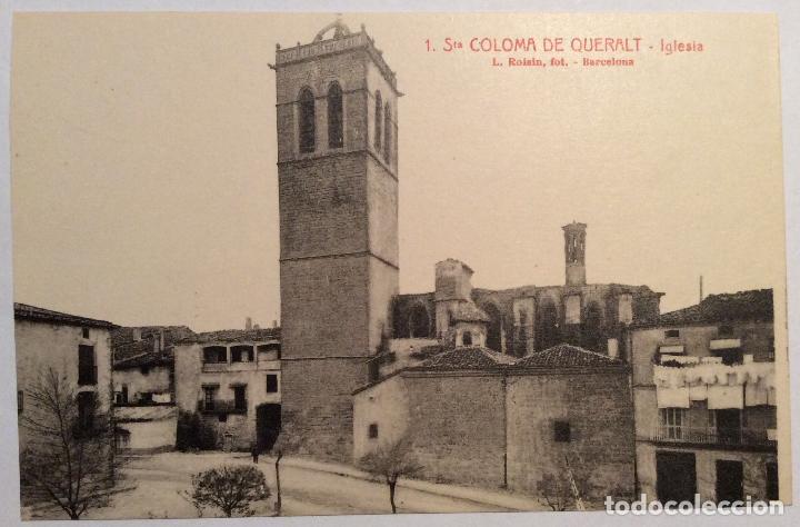 Postcards: 1. Sta COLOMA DE QUERALT. IGLESIA. (L. ROISIN).