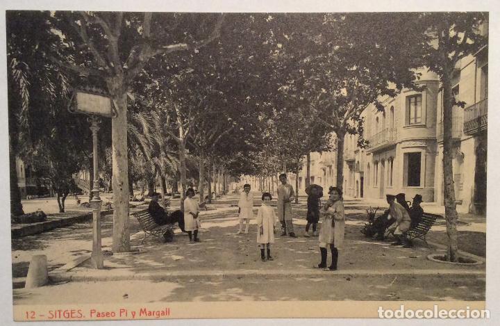 Postales: 12. SITGES. PASEO PI Y MARAGALL. (THOMAS). - Foto 1