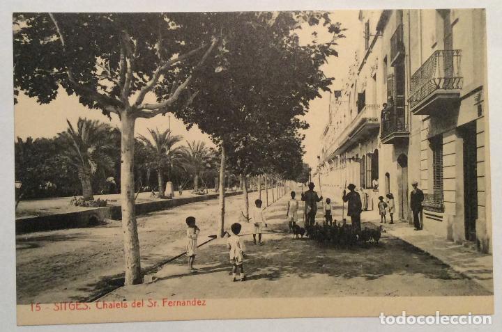 Postales: 15. SITGES. CHALETS DEL Sr FERNANDEZ. (THOMAS). - Foto 1