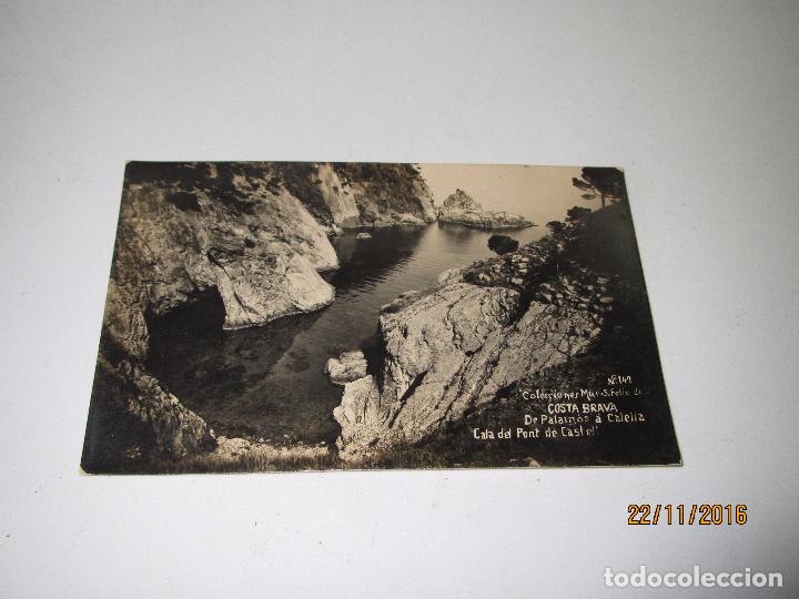 Postales: Antigua Foto Postal - CALA DEL PONT DE CASTELL - SAN FELIU DE GUIXOLS - Colecciones MUR N&ordm; 149