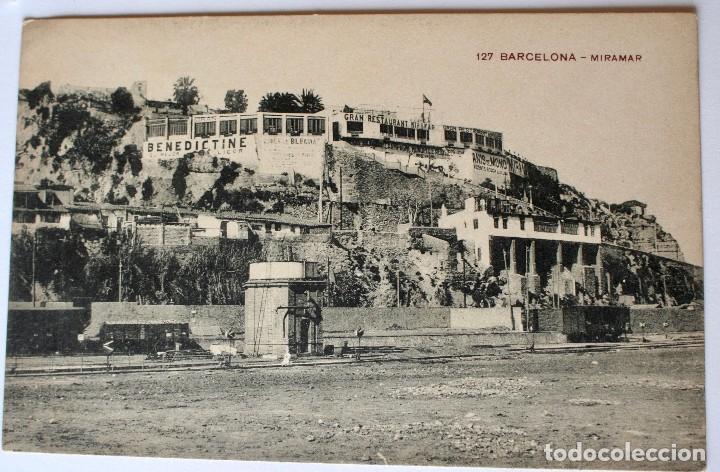 Postales: POSTAL DEL RESTAURANT MIRAMAR, BARCELONA. - Foto 1