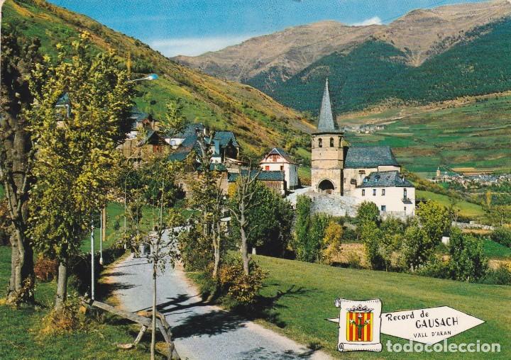 Postkarten: GAUSACH - VISTA PARCIAL - N&ordm; 521 - VAL D&acute;ARAN - ED. PERGAMINO - A&Ntilde;O 1966 - ESCRITA