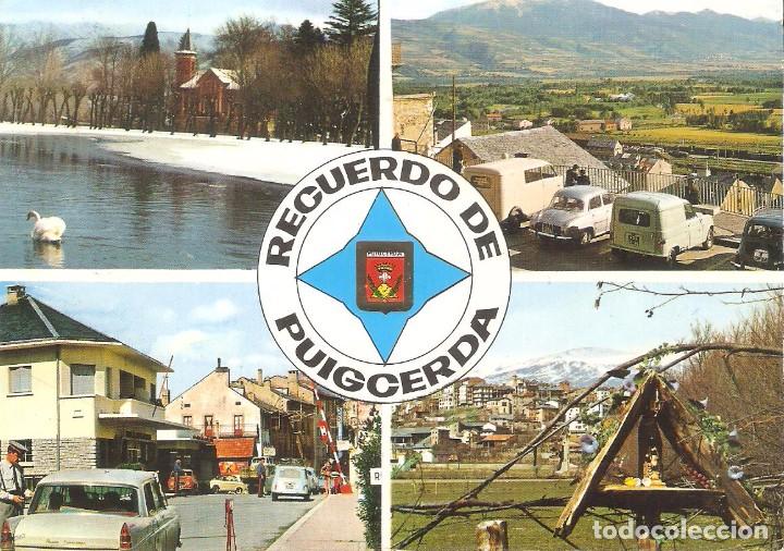 Cartoline: PUIGCERDA, ESCUDO DE HORO, CIRCULADA CON SU SELLO