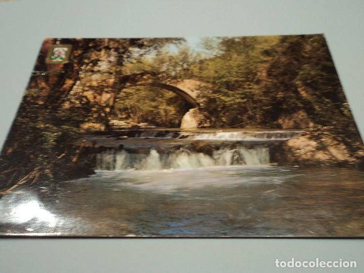 Postais: escudo de oro arbucias 6667 puente y molino de las pipas despegada de album