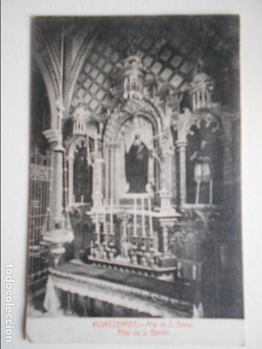 Postcards: MONTSERRAT. ALTA DE S. BENET. ALTAR DE S. BENITO. TARJETA POSTAL.
