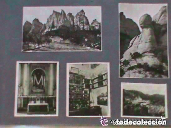 Postales: LOTE DE 5 PEQUE&Ntilde;AS FOTOS O POSTALES EN BLANCO Y NEGRO DE MONTSERRAT Y ALREDEDORES