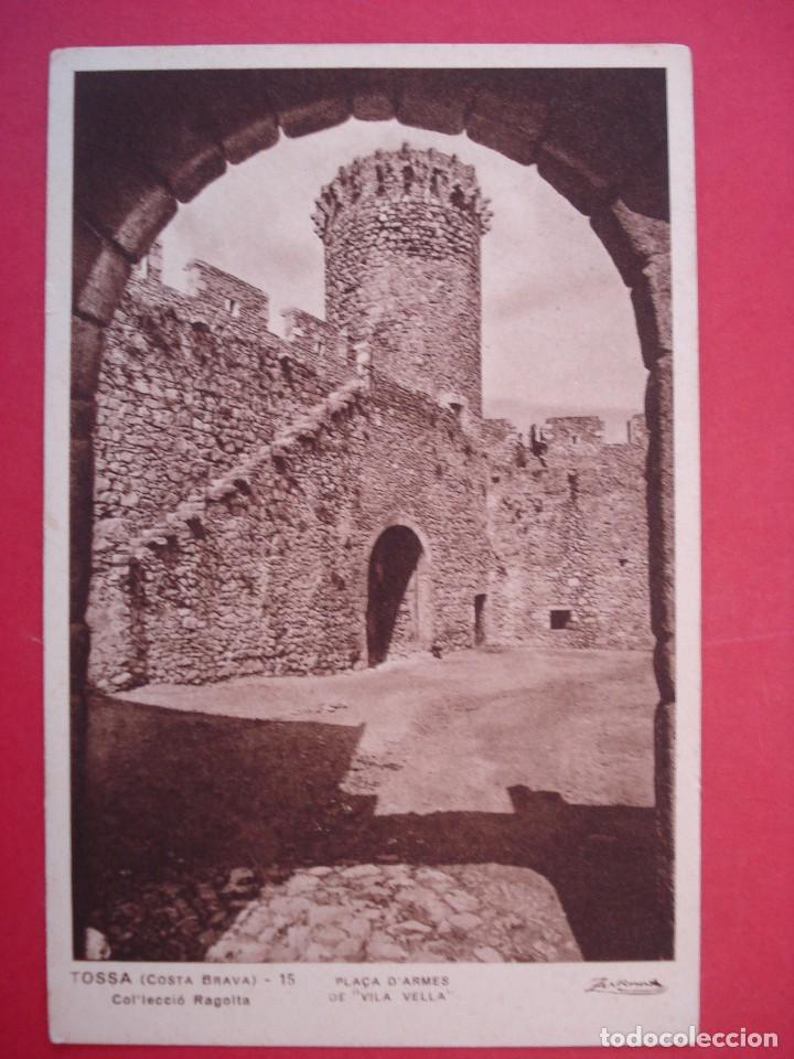 Cartes Postales: ANTIGUA POSTAL -TOSSA - PLA&Ccedil;A DE ARMES DE VILA-VELLA - COL-LECCIO REGOLTA. R-3993