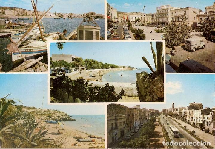 Postales: SAN CARLOS DE LA RAPITA VARIOS ASPECTOS DE LA CIUDAD .-GRAFICAS HARRIA N&ordm; 20 ESCRITA NO CIRCULA