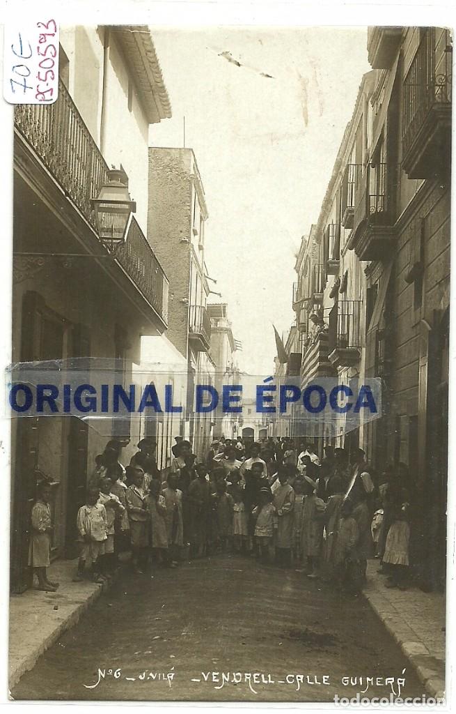 Postcards: (PS-50593)POSTAL FOTOGRAFICA DE VENDRELL-CALLE GUIMERA
