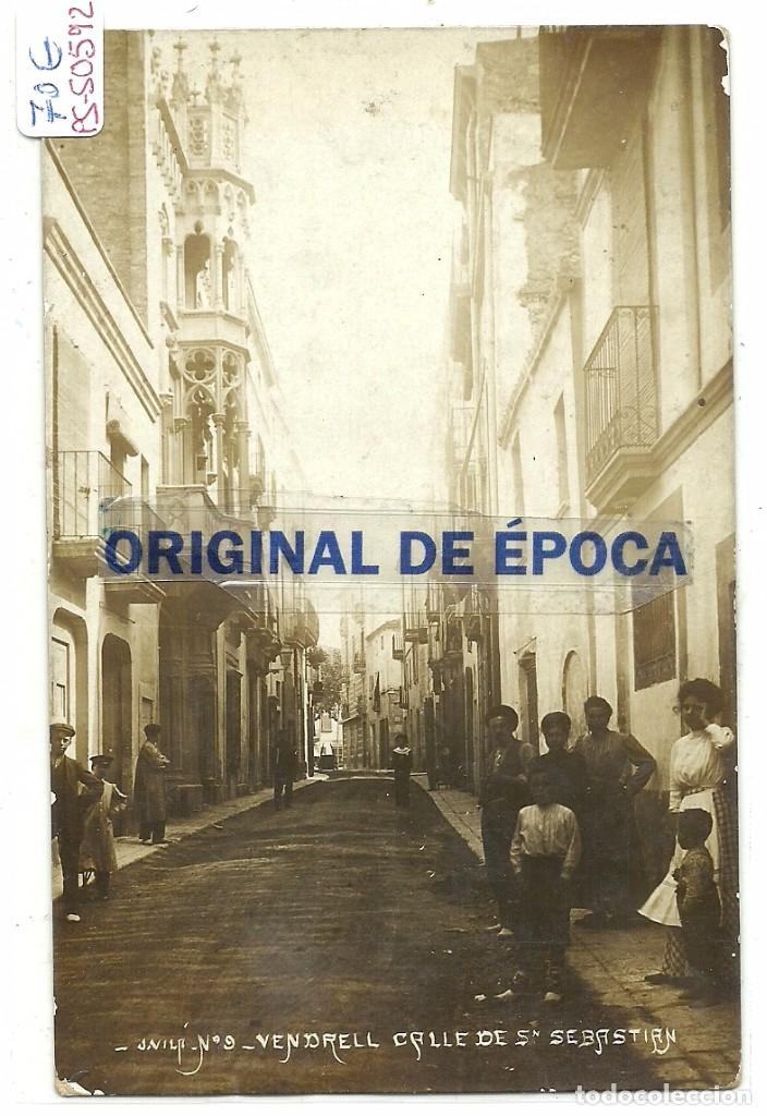 Postcards: (PS-50592)POSTAL FOTOGRAFICA DE VENDRELL-CALLE DE SN.SEBASTIAN
