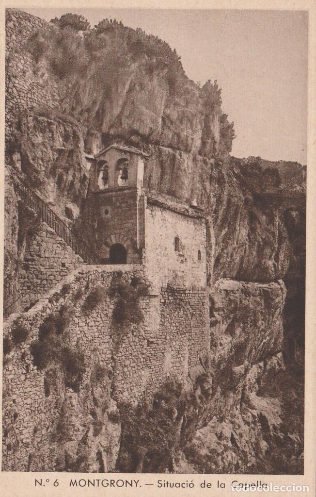 Postales: MONTGRONY - SITUACIO DE LA CAPELLA - IGLESIA - CAPILLA - N&ordm; 6 - ED HUECOGRABADO RIEUSSET  - NUEVA
