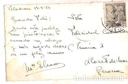 Postales: ANTIGUA POSTAL VILADRUA ESCRITA 1954 - Foto 2
