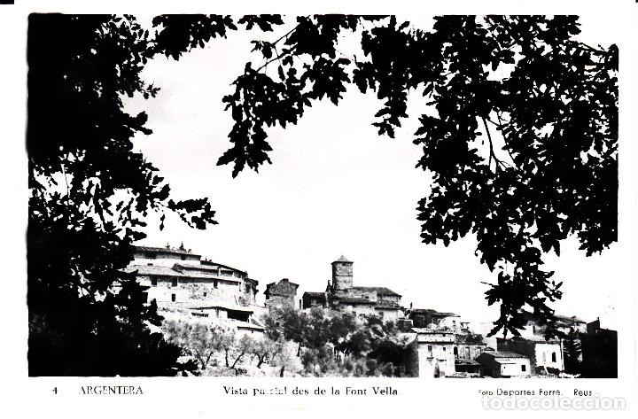 Postales: POSTAL FOTOGR&Aacute;FICA L'ARGENTERA -TARRAGONA- DEP.FERR&Eacute; -REUS- NUM.4 VISTA PARCIAL DESDE FONT VELLA