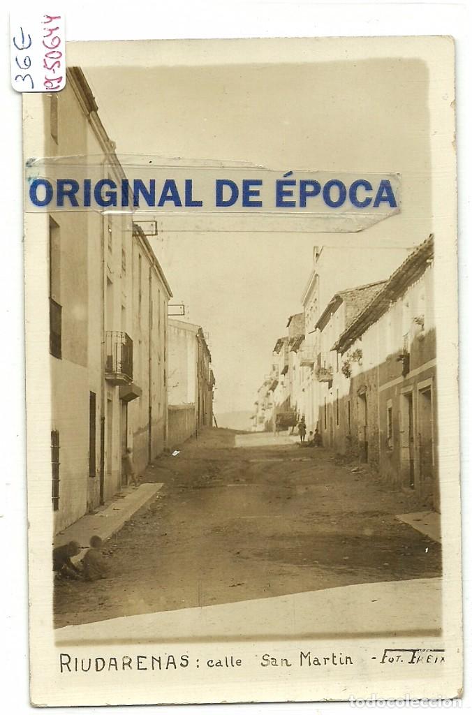 Postcards: (PS-50644)POSTAL FOTOGRAFICA DE RIUDARENAS-CALLE SAN MARTIN