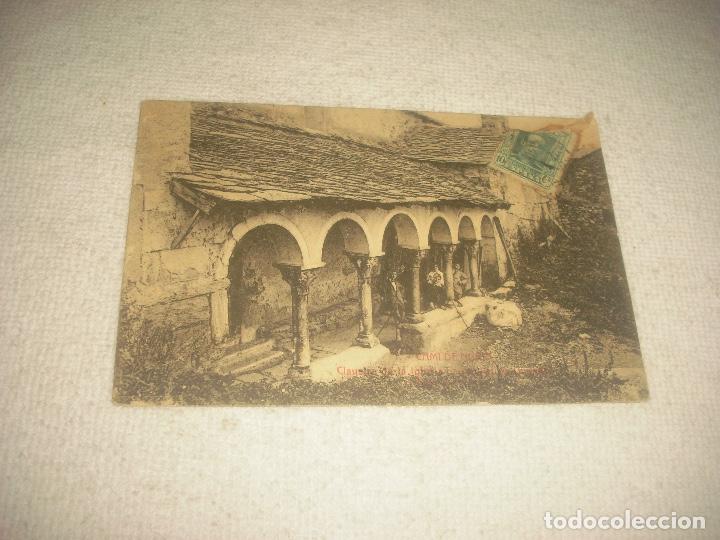 Postcards: CAMI DE NURIA 1 . CLAUSTRO DE LA IGLESIA PARROQUINAL DE QUERALPS . ROISIN, CIRCULADA .