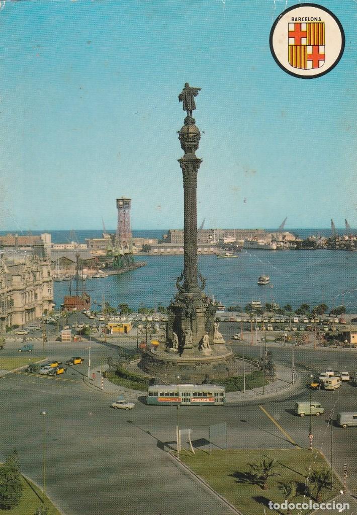 Postkarten: N&ordm; 97 POSTAL BARCELONA PUERTA DE LA PAZ Y MONUMENTO A COLON