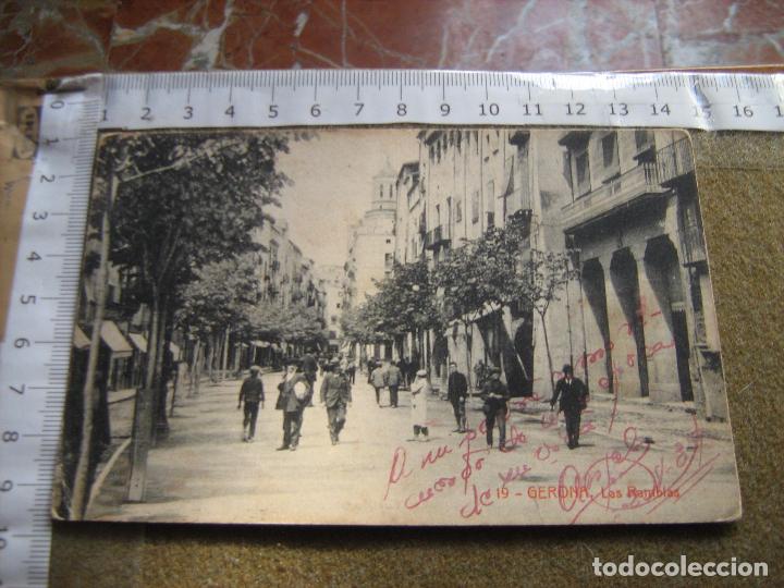 Postales: GIRONA - GERONA - LAS RAMBLAS - EDITA THOMAS - Foto 1