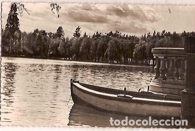 Postales: ANTIGUA POSTAL 5 PUIGCERDA ATARDECER EN LE LAGO ESCRITA 1952