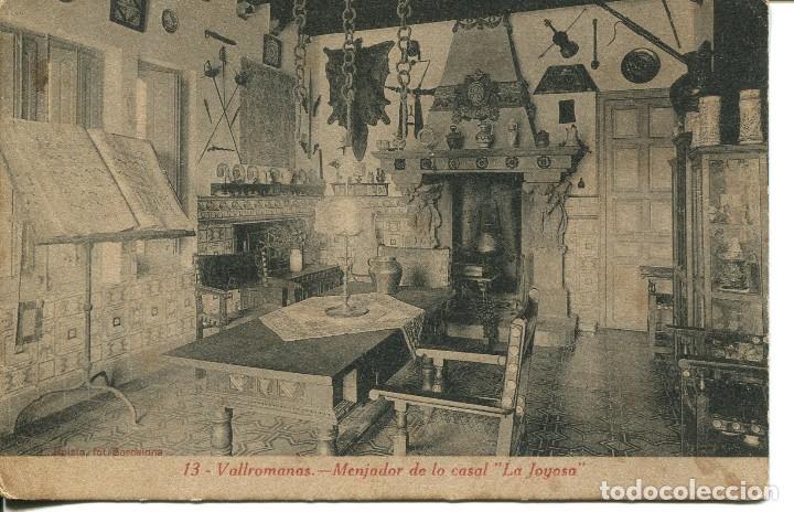Cartes Postales: VALLROMANAS-MENJADOR DE LO CASAL-LA JOYOSA-1917 ROISIN N&ordm; 13