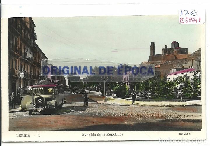 Postales: (PS-50841)POSTAL FOTOGRAFICA DE LERIDA-AVENIDA DE LA REPUBLICA.FOTO GUILERA